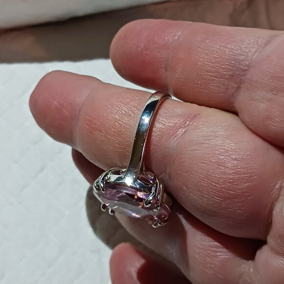 NWOT Large Pink Sapphire Statement Cocktail Ring Size 10.75 - Picture 4 of 15